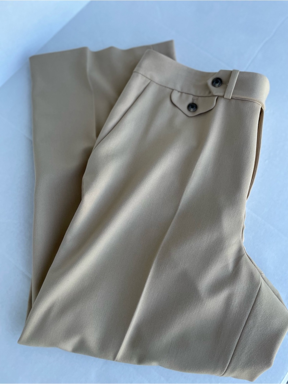 Lauren Ralph Lauren Beige straight/relaxed Leg Dress Pants size 12P - Picture 11 of 12
